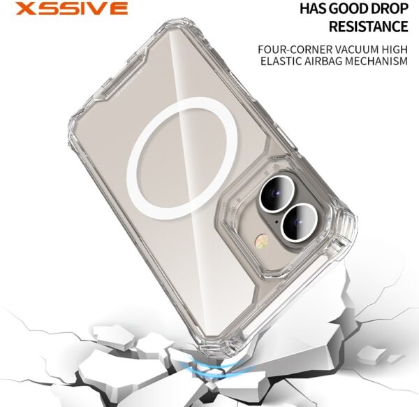 IPhone 16 Plus, magsafe transparant anti-shock case - Xssive - Afbeelding 5